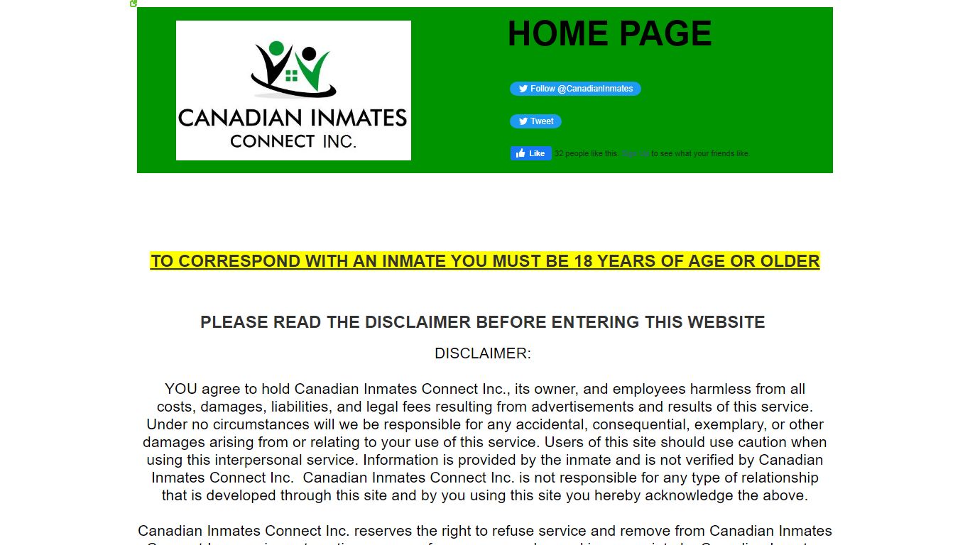 Canadian Inmates Connect